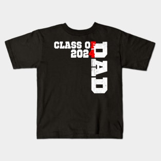 Proud Senior Dad 2024, Senior 2024,Class Of 2024 Father's Kids T-Shirt